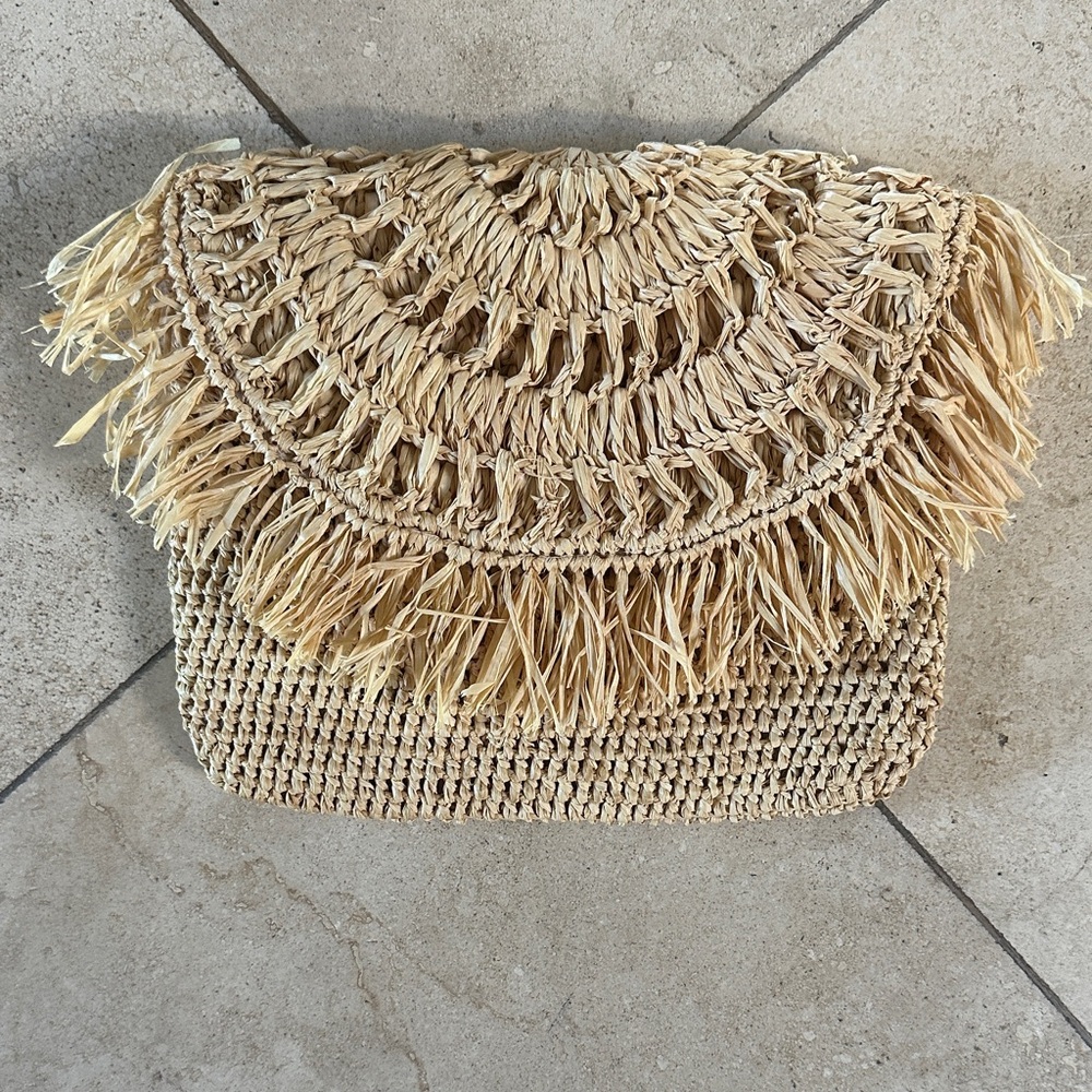 NWT Mar Y Sol Woven Straw Clutch Bag • Tres Beach Chic 🏖️